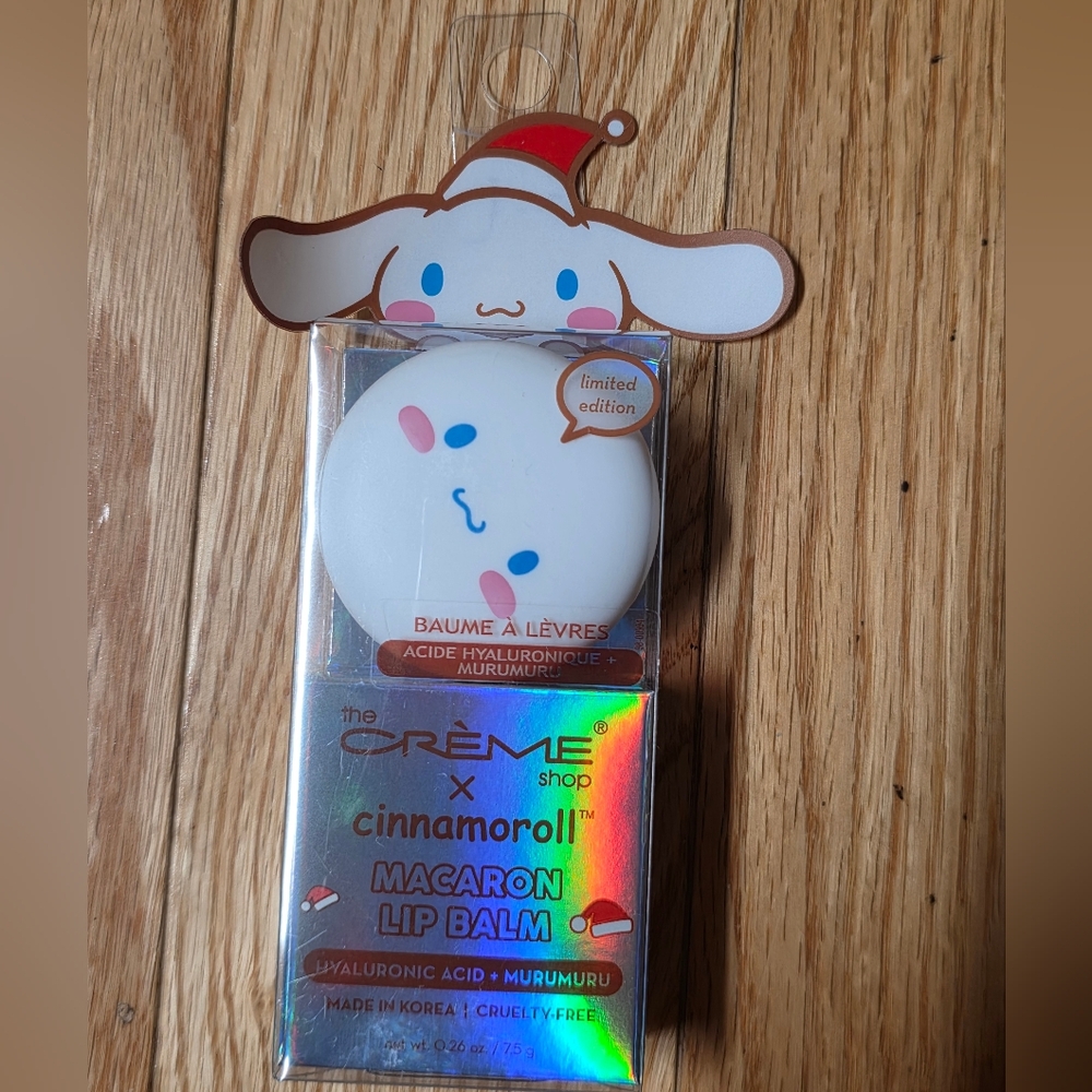 The Crème Shop X Cinnamoroll Macaron Lip Balm - Peppermint Cocoa
